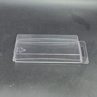 Couvercle personnalisé et base emballage à clapet en plastique emballage blister à clapet transparent en PET pour leurre de pêche souple