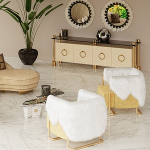 <span class=keywords><strong>Fauteuil</strong></span> Max en <span class=keywords><strong>peau</strong></span> <span class=keywords><strong>de</strong></span> <span class=keywords><strong>mouton</strong></span>, fabriqué à la main, <span class=keywords><strong>de</strong></span> style contemporain et luxueux, prix d'usine, <span class=keywords><strong>pour</strong></span> salon, chambre, bar, meubles - Product Image 6