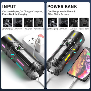 สไมล์ลิ่ง ชาร์ค M77 ไฟฉาย LED แบบชาร์จไฟได้ ปรับซูมได้ ความสว่างสูง แสงสีขาว ใช้กลางแจ้ง - Product Image 5
