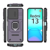 Antichoc avec anneau caméra bouclier lentille Push fenêtre protecteur coque de téléphone pour Xiaomi Redmi 13 4G Note13 Poco F6