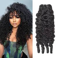 Paquete de Cabello Humano Virgen Sin Procesar de Grado 12A, Doble Trama, Cabello Indio SDD, Cabello Humano Rizado Birmano