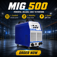 Machine à souder MIG 500, inverseur IGBT, soudeuse MIG MAG MMA 500A, machine à souder multifonctionnelle au gaz CO2