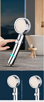 360 hélice haute pression Turbo pluie pommeau de douche écologique ABS Chrome pour accessoires de robinet de salle de bain
