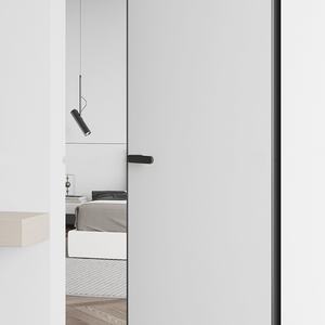 Serrure de porte universelle GQK moderne en alliage de zinc pour chambre d'hôtel, design à aspiration magnétique silencieuse, clé maîtresse, installation facile - Product Image 3