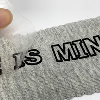 Nouvelles étiquettes en silicone gaufré haute densité avec logo personnalisé en lettres en relief pour vêtements