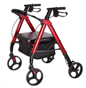 <span class=keywords><strong>Andador</strong></span> con <span class=keywords><strong>Asiento</strong></span> Plegable Ligero de Aluminio, <span class=keywords><strong>Andador</strong></span> de <span class=keywords><strong>Cuatro</strong></span> <span class=keywords><strong>Ruedas</strong></span> para Adultos con Reposapiés, Silla de <span class=keywords><strong>Ruedas</strong></span> 83.5-98.7cm TWA-9269 10cm - Product Image 4