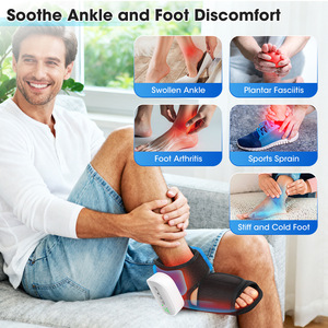 Masseur de pieds à double sac, 3 modes de thérapie des pieds, 4 niveaux de thérapie thermique, massage relaxant par pétrissage, masseur pour pieds et chevilles - Product Image 2