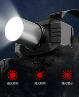 Lampe frontale à capteur intelligent 1000 lumens étanche pour la pêche de nuit, la chasse et l'exploitation minière