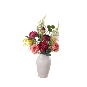 Ramo de Rosas Artificiales Galaxy, Tela Plástica Tejida, Decoración para Bodas y Hogar CF02158 - Product Image 5