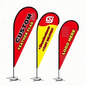 Bandera de Playa Personalizada Sunshine, Kit de Bandera de Pluma para Exteriores con Estaca para el Suelo, Banderas en Forma de Lágrima en Venta - Product Image 2
