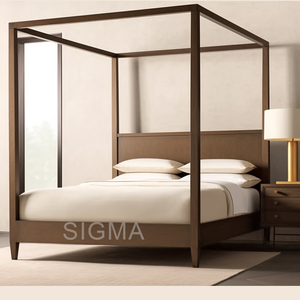 Set di Mobili Moderni per Camera <span class=keywords><strong>da</strong></span> <span class=keywords><strong>Letto</strong></span> in Legno, Struttura <span class=keywords><strong>Letto</strong></span> in Legno Massello con Cassettiera e Comodini, Collezione Contemporanea per Camera <span class=keywords><strong>da</strong></span> <span class=keywords><strong>Letto</strong></span> - Product Image 3