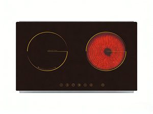 Table de cuisson combinée infrarouge et à induction 2000W+2000W avec contrôle précis de la température, plaque en céramique, cuisinière à induction commerciale - Product Image 1
