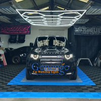 Éclairage LED Hexagonal Gaonengo pour Atelier de Detailing, Garage et Salle d'Exposition Automobile