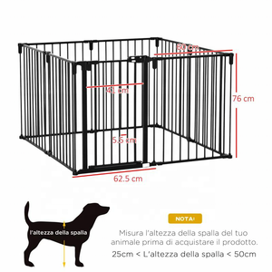 Stylo pour chien en métal 8 panneaux Clôture pour chien Barrière en métal détachable pliable - Product Image 3