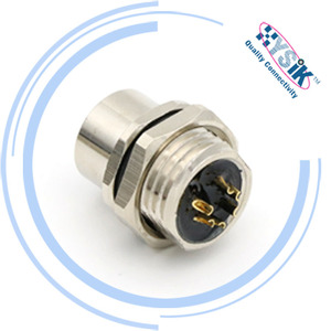 Conectores de Panel M12 de 3, 4, 5, 6, 8 y 12 Pines, Conector NMEA2000 con Conexión Hembra y Macho para Integridad de Señal, Más Vendidos - Product Image 4