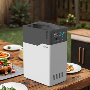 Ngoài trời di động năng lượng mặt trời hệ thống nhà sao lưu biến tần Pin LiFePO4 1kwh Trạm điện cầm tay 300W năng lượng mặt trời Máy phát điện - Product Image 5