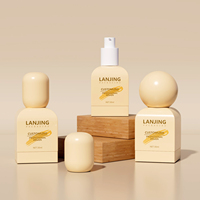 Flacon en verre carré vide de 30 ml pour fond de teint liquide, emballage cosmétique, flacons à pompe cosmétiques personnalisés uniques pour les soins de la peau