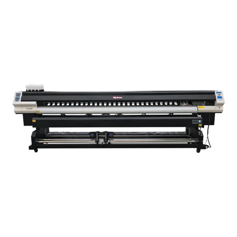 3.2m largura de impressão Eco Solvent Printer com duas cabeças I3200 para versão unidirecional