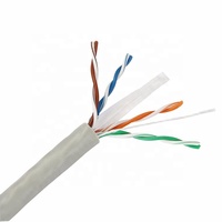 En vrac 305m/1000ft Cat6 UTP 24 AWG Câble 4 paires Ethernet Solide Cuivre Nu 23AWG Plénum 0.57mm UTP Cat 6e Communication Câbles Box