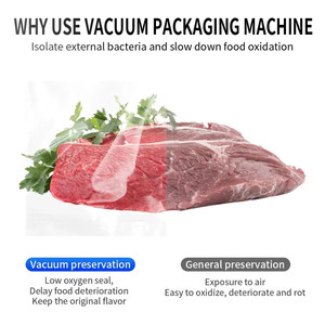 Super <span class=keywords><strong>marqueur</strong></span> centre commercial automatique viande poulet fruits de mer poisson riz brique grand espace DZ-380 grande machine d'emballage sous vide - Product Image 3