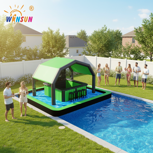 WINSUN Tente de bar gonflable de haute qualité pour piscine, usage domestique et commercial, en PVC, capacité 500 kg, pour fêtes en extérieur et jardin - Product Image 4