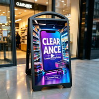 Affichage publicitaire intérieur haute luminosité Full HD, panneau numérique en forme de cadre, kiosque d'affichage pour la vente au détail, hall, restaurant, bar