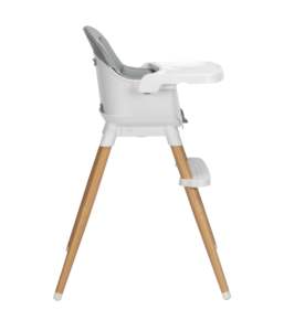 Chaise haute multifonctionnelle pour bébé Bebeconfort Abelia en bois scandinave avec housse de table amovible et plateau lavable - Product Image 4