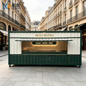 Luxury Pizza Shop With Stainless Steel Kitchen Customized Outdoor Design Shipping Container Restaurant - Product Image 6