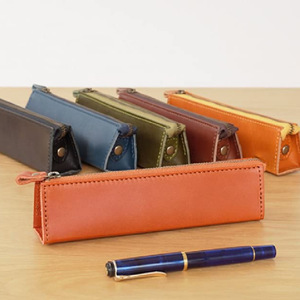 Estuches de lápices personalizados de cuero PU, estilo japonés, estuches minimalistas para estudiantes, bolsas de papelería con cremallera a la moda, regalo. - Product Image 1