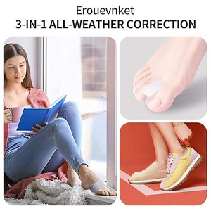 Corrector de Juanetes con Ajuste Giratorio y Forro de PC, Estructura de Soporte Ergonómica, Tres Inserciones Removibles para Reajuste - Product Image 2