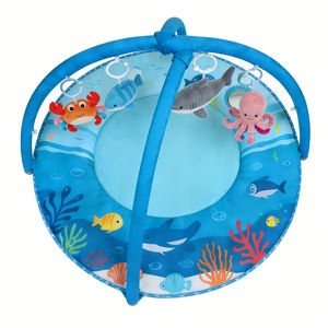 ของเล่นแขวนคุณภาพสูงแบบอเนกประสงค์ 3 มิติ รูปสัตว์ทะเล ผ้าฝ้ายนุ่ม แผ่นรองเล่นสำหรับเด็กทารกและเด็กเล็ก ใช้เป็นยิมกิจกรรม - Product Image 2