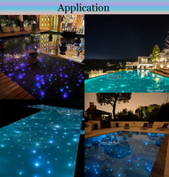 Éclairage de piscine à fibre optique étanche 150W RGBW Led Source de lumière de piscine à fibre optique
