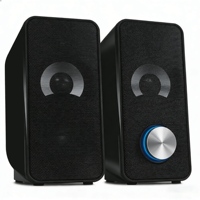 Altavoz JSP001 USB 2.0 de 2 Canales con Control de Volumen, Entrada de Línea de 3.5 mm, Salida de Alimentación USB para Computadora y Altavoz de Cine en Casa para PC