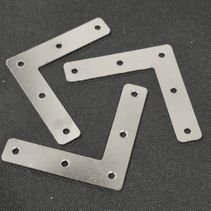 Support d'angle en acier au carbone poli de 5 mm d'épaisseur, en forme de L, pour meubles et cadres photo - Product Image 2