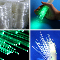 Rollo de Fibra Óptica LED PMMA, Iluminación Decorativa Interior, Cable Guía de Luz Flexible de 0.75mm, IP67 Impermeable, Garantía de 10 Años