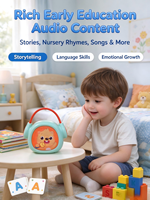Lecteur d'histoires audio pour enfants avec cartes de lecture, jouet éducatif en anglais pour l'apprentissage précoce