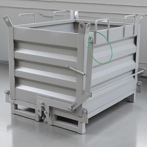 Jaula de Almacenamiento Industrial de Acero Resistente, Apilable y Plegable, con Capacidad de 1000-3000 kg, Equipo de Taller - Product Image 4