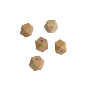 Perline di legno ottagonali ILAN 20 mm colore naturale per artigianato - Product Image 2