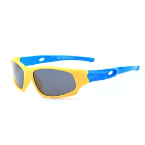 نظارات شمسية مستقطبة من السيليكون للصبيان والفتيات نظارات شمسية للأنشطة الرياضية الخارجية نظارات شمسية
