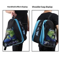 Sac à dos pour patins à roulettes, sac pour patins en ligne, porte-casque, nylon ventilé multifonctionnel 30-40L pour enfants et adultes