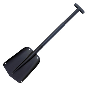 Pelle à neige télescopique en alliage d'aluminium 63-82 cm, poignée antidérapante en D, pelle pliable pour l'alpinisme en plein air - Product Image 2