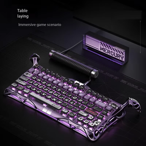 GravaStar V75 Pro Magnetic Axis <b>Keyboard</b> Full Aluminum Wired Single Mode E-sports Game <b>Keyboard</b> 8K Report Rate Purple RGB - Product Image 3