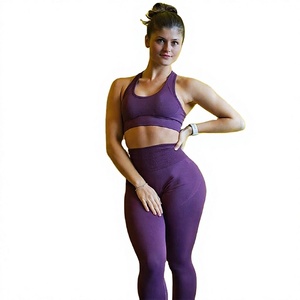Sujetador Deportivo Sin Costuras Ecológico de Cintura Alta para Mujer, Año Nuevo 2021, con Colores y Logotipo Personalizables - Product Image 1