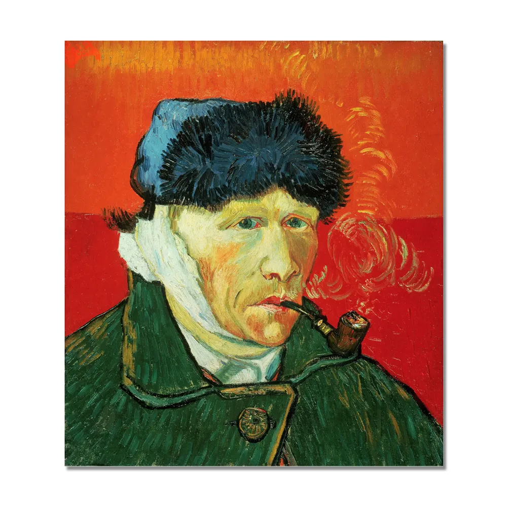 Western Art Impressionista Van Gogh Self Portrait Serie Famosa Figura Dipinti Su Tela