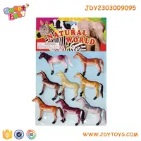 8pcs 플라스틱 미니 말 농장 동물 장난감 세트, PVC 농장 동물 장난감 세트, 동물 장난감