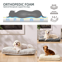 Luxuriöses Wasserdichtes Solides Modisches Quadratisches Hunde-Sofa Hochwertiges Memory-Schaum Hundebett Super Weiches Kissen Welpenbett