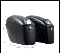 Matériel ABS personnalisé coffre de moto bagages boîte latérale étanche suspendu Tour Pack boîtes de queue de moto