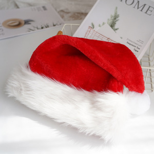 Sombreros Navideños Rojos de Pelo Corto y Largo <span class=keywords><strong>para</strong></span> Adornos Navideños, Regalo <span class=keywords><strong>para</strong></span> Adultos y Niños, Venta al Por Mayor - Product Image 4