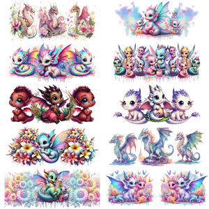 Calcomanías Personalizadas para Vasos <span class=keywords><strong>de</strong></span> 16 oz con Diseño <span class=keywords><strong>de</strong></span> Dragón, Adhesivos UV DTF, Envolturas para Vasos con Transferencias UV DTF - Product Image 6