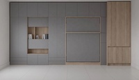 Muebles para el hogar de alta calidad, ahorro de espacio, cama de pared personalizada con sofá